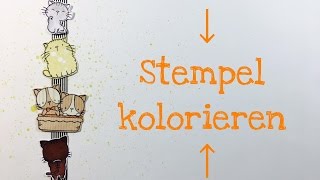 Tutorial 3 Arten Stempel zu kolorieren [upl. by Ruscio995]