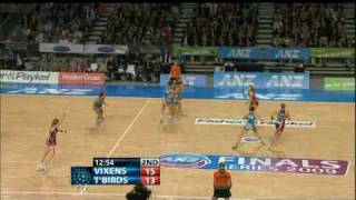 ANZ Netball 2009 Final Vixens vs Thunderbirds Qtr 2 Part 1 [upl. by Ynoble]