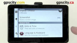 The Display Settings of the Garmin nuvi 3590LMT and nuvi 3550LMT with GPS City [upl. by Lorinda]