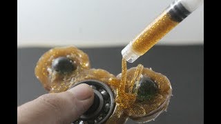 How to Make a Golden Fidget Spinner  DIY Gold Spinner [upl. by Gildea]