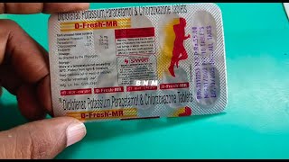 D fresh MR tablets uses side effects in hindi  diclofenac potassium paracetamol chlorzoxazone tab [upl. by Kahaleel]