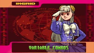 VIngrid Vism Ingrid Variable Combos VCs  Street Fighter Alpha 3 SFA3 UpperMax [upl. by Eilram]