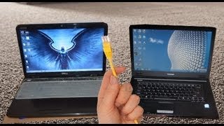 How to Connect Two Computers Via LAN Cable in Windows 7 [upl. by Rettig]