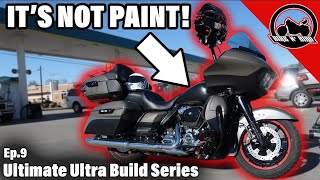 2Tone Vinyl Wrap HarleyDavidson Road Glide  Ultimate Ultra Build Series Ep9 [upl. by Placia697]