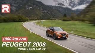 PEUGEOT 2008 GT Line 12 PURE TECH 130 CV la nostra prova di 1000 km [upl. by Lumbye465]