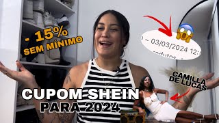 NOVO CUPOM DA SHEIN PARA USAR ATÉ 2024 [upl. by Aihgn]