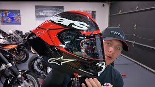 UNBOXING MY NEW HELMET  ALPINESTARS SUPERTECH R10 [upl. by Dew]