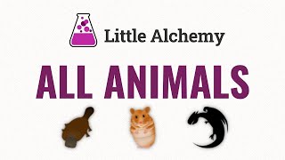 ALL ANIMALS in Little Alchemy [upl. by Daniyal]