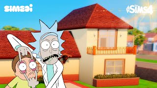 Sims 4  Stop Motion Build  Rick and Mortys House [upl. by Odarbil]