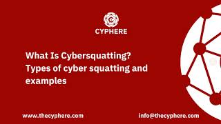 What Is Cybersquatting Types of cyber squatting and examples [upl. by Airdni]