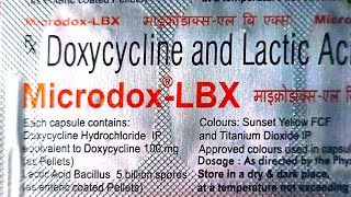 doxycycline and lactic acid bacillus capsules microdox LBX capsules 100 mg [upl. by Fesoj]