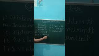 Ordinal numbers 1 to 8 learning education shorts viral [upl. by Redwine]