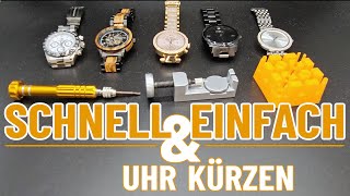 Uhr kürzen ganz einfach  Uhrenarmband selbst anpassen  Anleitung Deutsch [upl. by Day]