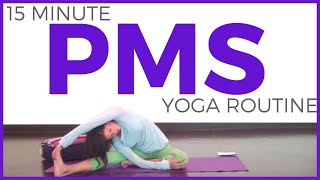 Yoga for Your Period  Yoga for PMS cramps bloating [upl. by Birkett]