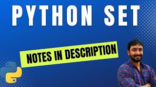 Sets in Python  Explained with Examples  Python Tutorial for Beginners in Hindi [upl. by Oj947]