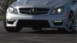 2012 MercedesBenz C63 AMG  Drive Time Review with Steve Hammes  TestDriveNow [upl. by Adnirual]