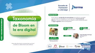 Taxonomía de Bloom en la era digital  Masterclasses Tendencias Educativas 2021 [upl. by Rede]