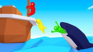 Hold On Or Get EATEN By The SHARK Gang Beasts [upl. by Robb]