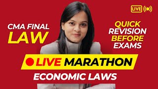 Economic Laws  CMA Final Law Revision Marathon Before Exam  June 2024 [upl. by Etnom]