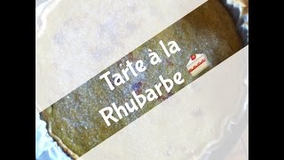 Recette de la tarte a la rhubarbe ♥ [upl. by Nedlog]