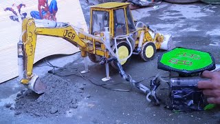 😩home made mini JCB 😯how to make a JCB at home 🧐 [upl. by Enavi]