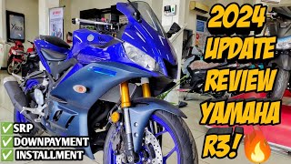 Yamaha YZFR3 2024 Update Review Walkthrough amp Price Langga Gail [upl. by Adnarym]