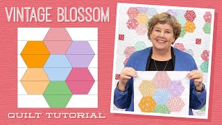 Make a quotVintage Blossomquot Quilt with Jenny Doan of Missouri Star Video Tutorial [upl. by Imhsar880]