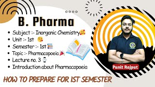 Pharmacopoeia  Indian Pharmacopoeia  History amp Editions  Pharmaceutics  L3 Live with Punit Sir [upl. by Yentihw843]