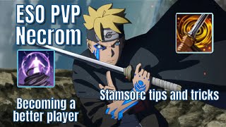 ESO PVP Becoming a better Stamsorc guide Tips and Tricks for Solo 1VX [upl. by Tekcirk138]