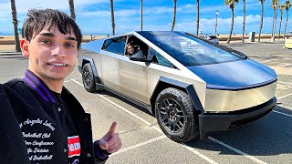 My Tesla Cybertruck Is Here FIRST DRIVE [upl. by Brinson302]