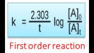 first order reaction derivation [upl. by Noied]