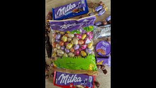 ASMR NewUnpacking Melk Choclate Milka Oreo Milka Cookies Milka Choclate Eggs That You Love ❤️ 😍💫 [upl. by Yellek]