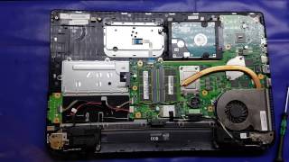 Replacing the heatsink and cooling fan in a Toshiba P70 laptop computer  cooler repair tutorial [upl. by Marcoux]