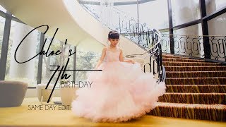 Chloes 7th Birthday  Same Day Edit by Nice Print Photography [upl. by Drofub507]