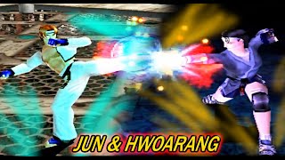 TAS Jun  Hwoarang  Tekken Tag Tournament Requested [upl. by Ahsinnor922]