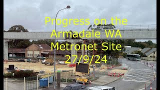 Progress at the Armadale WA Metronet Site 27 9 24 [upl. by Hoffman]