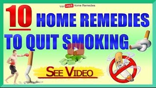 10 Home Remedies to Quit Smoking [upl. by Ahk493]