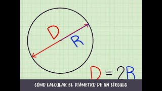 Cómo calcular el diámetro de un círculo [upl. by Maccarone]