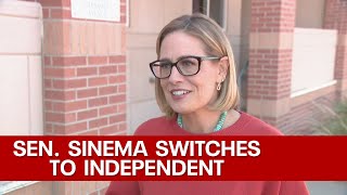 Kyrsten Sinema speaks after leaving Democratic Party registering as independent [upl. by Slein548]