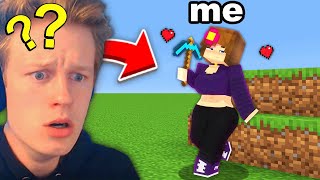 Fooling My Friend with a GIRLFRIEND Mod in Minecraft [upl. by Yremogtnom]