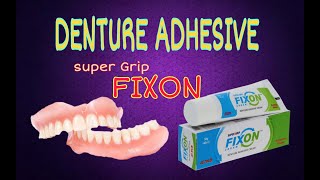 Best Denture Adhesive  Super Grip FIXON  denture cream adhesive  overcoming denture challenges [upl. by Pettiford]