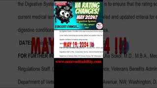 VA Rating Changes May 2024  GERD IBS Hemorrhoids Celiac veteranbenefits vet shorts [upl. by Niasuh]