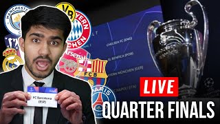 Champions League Quarter Finals DRAW LIVE REACTION [upl. by Eelahc]