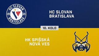 10 kolo HC Slovan Bratislava – HK Spišská Nová Ves 21 HIGHLIGHTY [upl. by Akienahs]