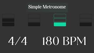 Metronome  180 BPM [upl. by Maryl48]