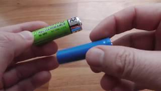 AA batteries NiMH vs Lithium 12V vs 37V [upl. by Kraft314]