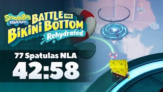 SpongeBob SquarePants Battle for Bikini Bottom – Rehydrated 77 Spatulas Lagless Speedrun in 4258 [upl. by Zzabahs]