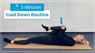 5 Minuten dehnen nach dem Sport ➡️ Deine sanfte Cool Down Routine [upl. by Aik]