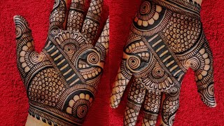 Krawachauth 2023 special designer front hand bhrawa mehndi design  भरवा मेहंदी  hatheli ki mehendi [upl. by Nnagem]