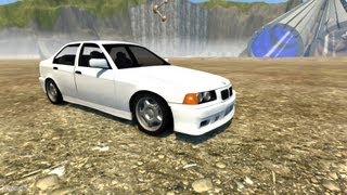 BeamNG Drive Crash Testing 10 BMW E36 M3 Sedan Beta  Insanegaz [upl. by Neirual]